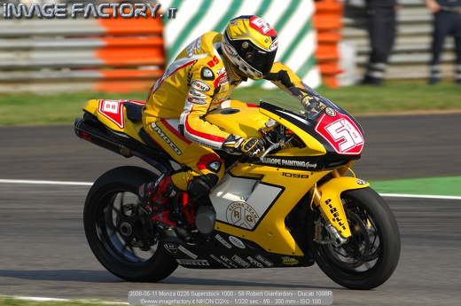 2008-05-11 Monza 0226 Superstock 1000 - 58 Robert Gianfardoni - Ducati 1098R
